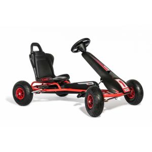 Kart À Pédales Rouge Et Noir Ferbedo Gokart Ar 8r Neuf