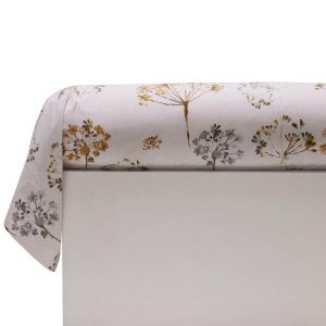 Taie de traversin FLEURAISON fleurs sauvages 43x185 beige