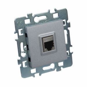 Image de Debflex Casual mécanisme RJ45 + cache alu + support métal