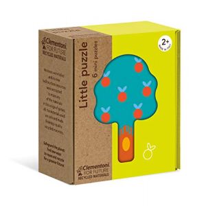 Clementoni Little Nature Enfant-boîte de 6 Puzzles-matériaux 100% recyclés-fabriqué en Italie, 2 Ans et Plus, 16223, Multicolore