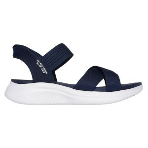 Skechers Femme Ultra Flex 3.0-Never Netter Hands Free Slip-ins Sandale, Bleu Marine, 37 EU