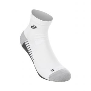 Asics Performance Run Quarter Chaussettes de running Unisex-blanc, Taille 43-46