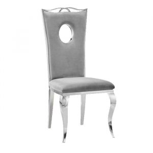 Lot de Chaises baroque ROYAL Chrome Velours