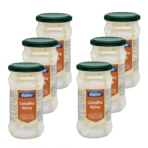 Lot 6x Petit oignon blanc au vinaigre - Bocal 300g
