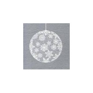 20 serviettes en intissé Boule de Noël (40 x 40 cm)