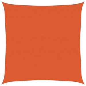 VidaXL Voile d'ombrage 160 g/m² carré Orange 6x6 m PEHD, Voile de Soleil, Voile d’ombrage, Store de Patio, Voile de Pare-Soleil, Voile de Jardin