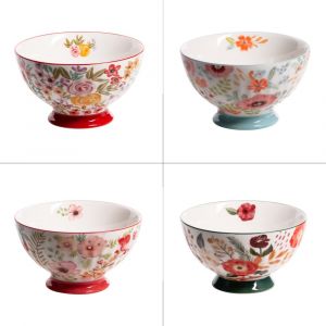 Table passion Lot de 4 bols 55 cl multicolores en grès