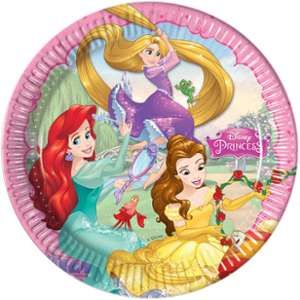 Image de 8 assiettes Princesses Disney