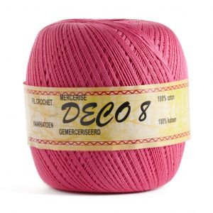 Distri Coton À Crocheter Deco 8 fil 75 Rose