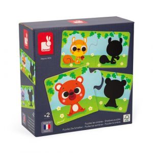 Janod Puzzle Animaux et Ombres de 2 à 12 pièces