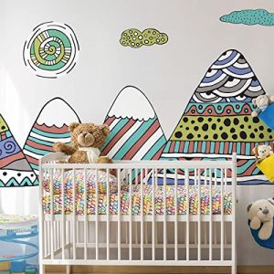 Ambiance Sticker Stickers Enfant Montagnes scandinaves Anoushka 50 x 75 cm