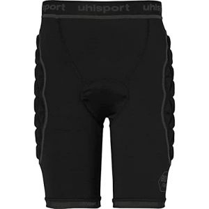 Uhlsport Bionikframe Padded Short Black Edition - Short rembourré pour Adultes et Enfants - Pantalon de Protection Court pour Gardien de But de Football, Handball, Volley-Ball, etc.