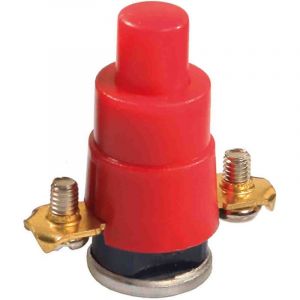 AS - Schwabe Disjoncteur thermique unipolaire 230 V/16 A, 56° +/- 5° pour enrouleur de câble 230 V, rouge, 10936ET