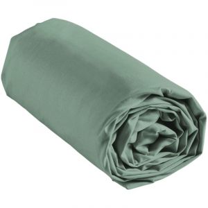 Douceur D'intérieur - Drap housse 90 x 200 cm Couleur emotion sauge