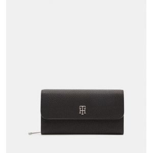 Tommy Hilfiger Portefeuille long Th Element grainé Noir