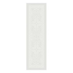 Garnier Thiebaut Chemin de table pur coton antitache déperlant Grace Gris Garnier-thiebaut - Couleur Gris