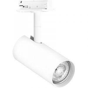 Ledvance Tête de luminaire pour système sur rail TRACKLIGHT, blanche, avec culot GU10, peut être équipée d'une lampe normale ou intelligente, intelligente, WiFi, design de type loft, protection IP20