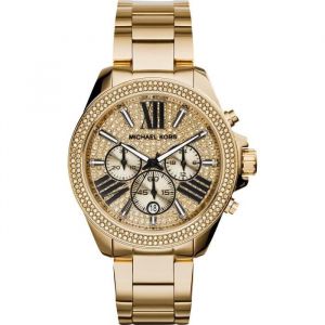 Michael Kors Montre Wren Mk6095 En Acier Dor&eacute;