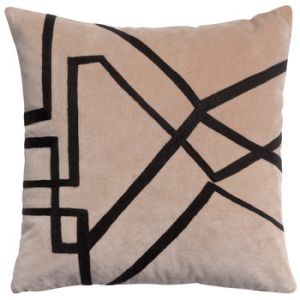 Vivaraise Housses de coussins FARA BRODE Beige - Taille 45x45 cm