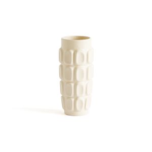 Vase en céramique H21,5 cm, Shiva Blanc Taille Taille Unique