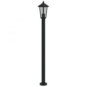 Lampadaire d'extérieur 120 cm acier inoxydable noir 02_0042507