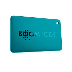 Boompods Traceur Airtag Boomcard Format Carte de Crédit avec Find My Rechargeable Bleu