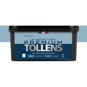 Tollens Peinture int&eacute;rieure couleurs - La S&eacute;lection Premium Mat - Ultra Couvrante - Bleu Baltique 2,5 L - 30m&sup2;