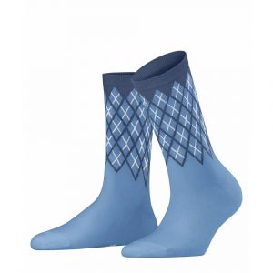 Burlington Chaussettes Pour Femmes Mayfair EU 36-41 Blue / Dark Blue / White