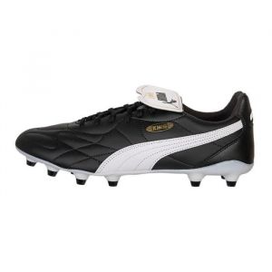PUMA King Top FG/AG - Noir/Blanc/Dor&eacute; - Herbe naturelle (FG) / Herbe synth&eacute;tique (AG), pointure 40&frac12; - Noir - Taille 40&frac12;