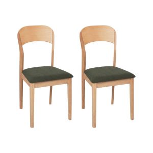 Beliani Chaise De Salle À Manger Bois Clair Alvin
