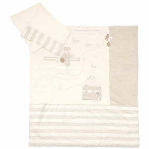 Image de Mamas and Papas Couverture molletonn&eacute;e et taie d'oreiller Il &eacute;tait une fois (110 x 130 cm - 45 x 75 cm)