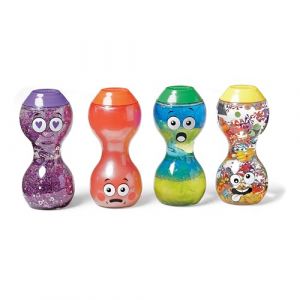 Learning Resources 4 Bouteilles Sensorielles Qui Aide à Reconnaître et Gérer Les Émotions, Gêne, Folie, Surprise et l'amour, Ressources Multisensorielles, Montessori, Autisme Jeux Enfant 3 4 5 Ans +