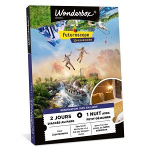 Connect Wonderbox - Coffret cadeau - Futuroscope - Séjour pour 2 - 2 jours daccès au parc - 1 nuit avec petit-déjeuner