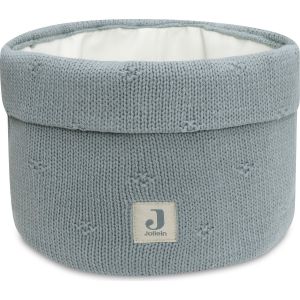 Jollein Cosy Knit, Sea Green Panier d'entretien 60% coton, 40% acrylique 14 x 18 cm Vert