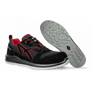 P'tit Albatros Basket de s&eacute;curit&eacute; basses sans m&eacute;tal CLIFTON LOW S3 SRC Noir / Rouge 40 - Noir / Rouge