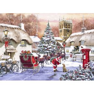 Bluebird Puzzle Village and Santa