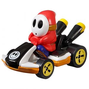 Mattel Mario Kart - Véhicule en métal 1/64 - Personnage Shy Guy Standard Kart
