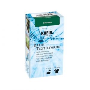 C.Kreul 98539 &ndash; Javana Batik Teinture textile 70 g en poudre de couleur vert fonc&eacute; pour teindre les textiles avec la technique Shibori