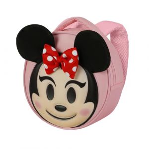 Sac &agrave; dos Emoji - Disney Minnie Mouse Send - Rose - Taille Unique