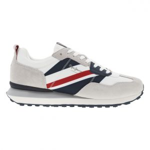 Pepe Jeans Pour homme. Foster Combination Sneakers blanc