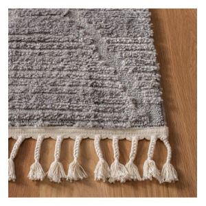 Safavieh Tapis marocain rectangulaire tissé - Collection Marrakech - MRK517 - Gris - 160 x 229 cm - pour Salon, Chambre à Coucher ou Tout Espace intérieur