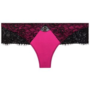 Shorty tanga noir/fuchsia Dragon