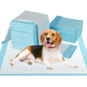 Costway Lot De 150 Tapis Pour Chien Chiots 90 X 60 Cm À 6 Couches, Tapis Propreté Chat, Absorption Rapide, Pour Salon Cage Voiture