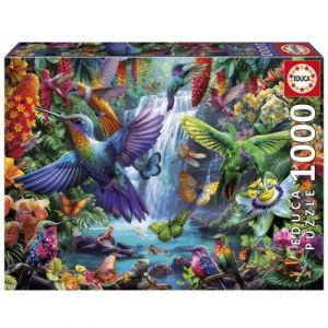 Educa Puzzle 1000 pi&egrave;ces : Colibris Tropicaux