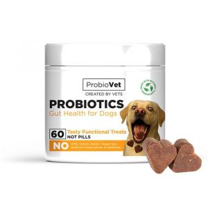Complément Alimentaire pour Chien - ProbioVet - Probiotique - Santé intestinale - 60 Bouchées Naturelles