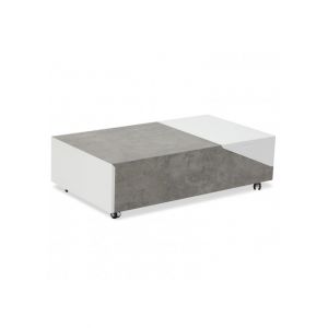 Image de Menzzo Table basse relevable Milou Effet Marbre