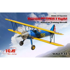 ICM Maquette Avion Stearman Pt-17/n2s-3 Kaydet American Training Aircraft