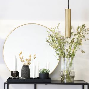 Image de Mes House Nordic Miroir rond Daisy Laiton