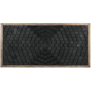 Tête De Lit - Home Esprit - Marron/Noir - Bois De Manguier - 160 X 5 X 80 Cm - Contemporain