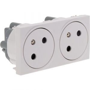 ProTec Prise double affleurante 16A - Blanc - FORTYfive